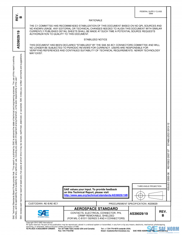 SAE AS 39029/19 Series PDF
