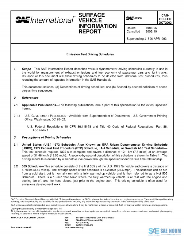 SAE J 1506 Series PDF
