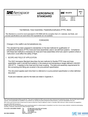 SAE MA 2078 Series PDF
