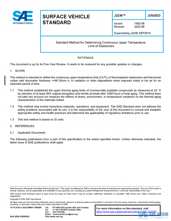 SAE J 2236 Series PDF