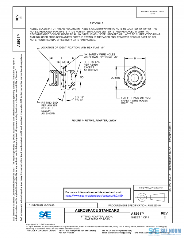 SAE AS 931 Series PDF