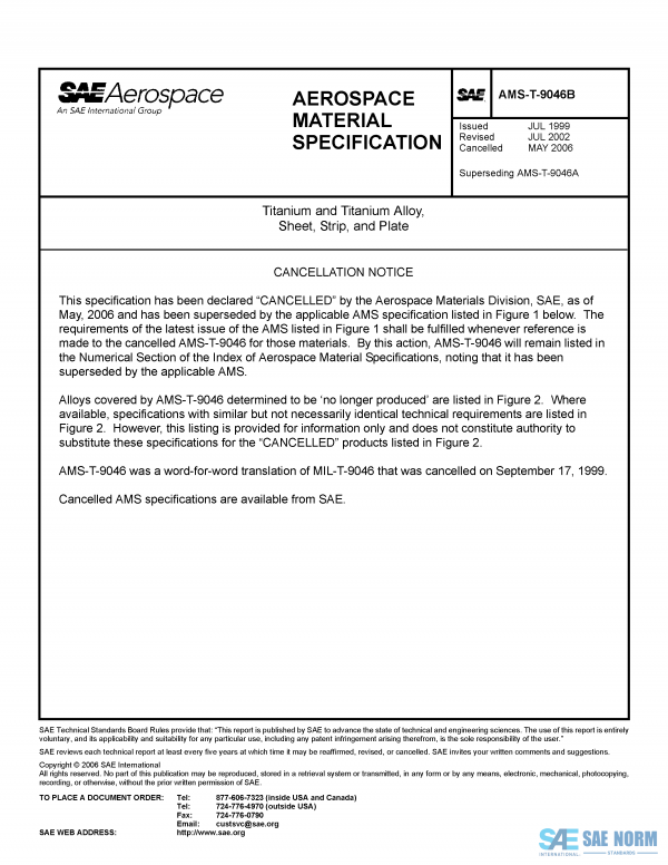 SAE AMST 9046 Series PDF