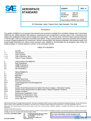 SAE AS 954 Series PDF