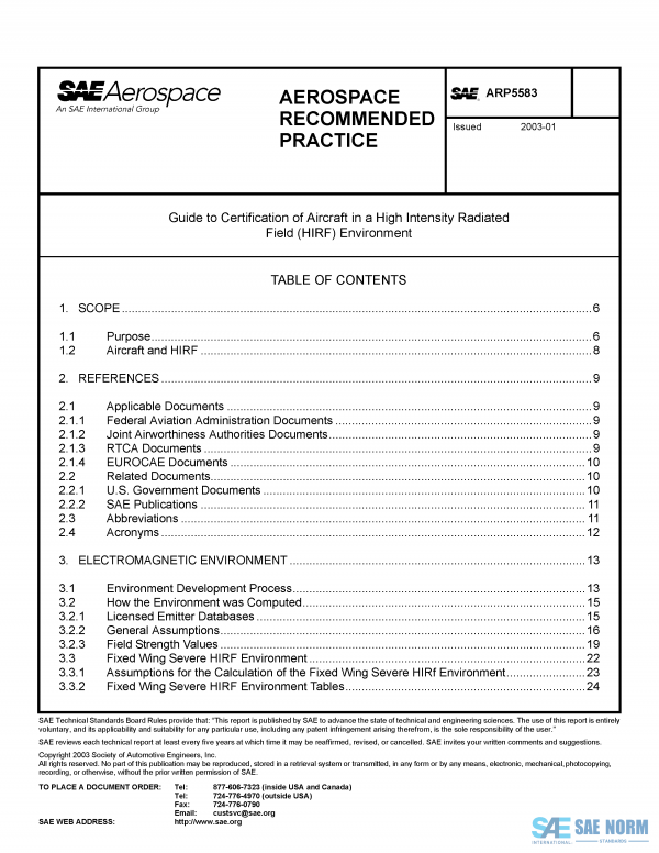 SAE ARP 5583 Series PDF