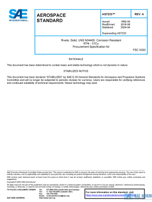 SAE AS 7233 Series PDF