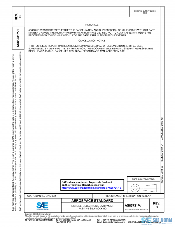 SAE AS 85731/1 Series PDF