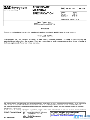 SAE AMS 3778/1 Series PDF