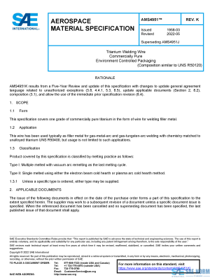 SAE AMS 4951 Series PDF