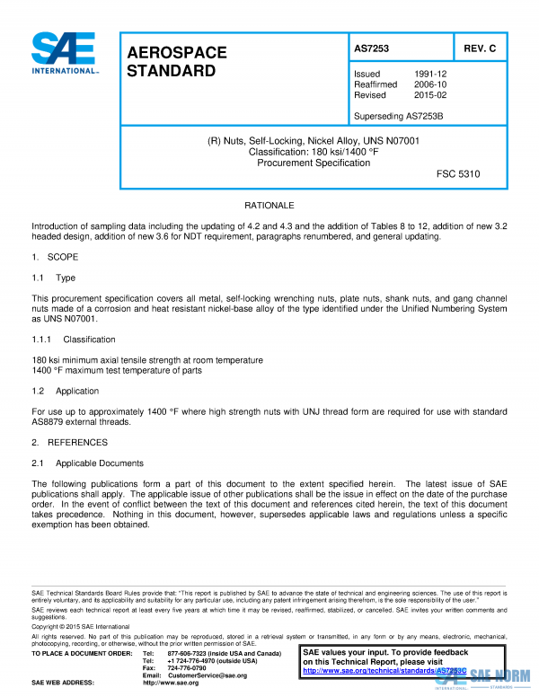 SAE AS 7253 Series PDF