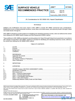 SAE J 2980 Series PDF