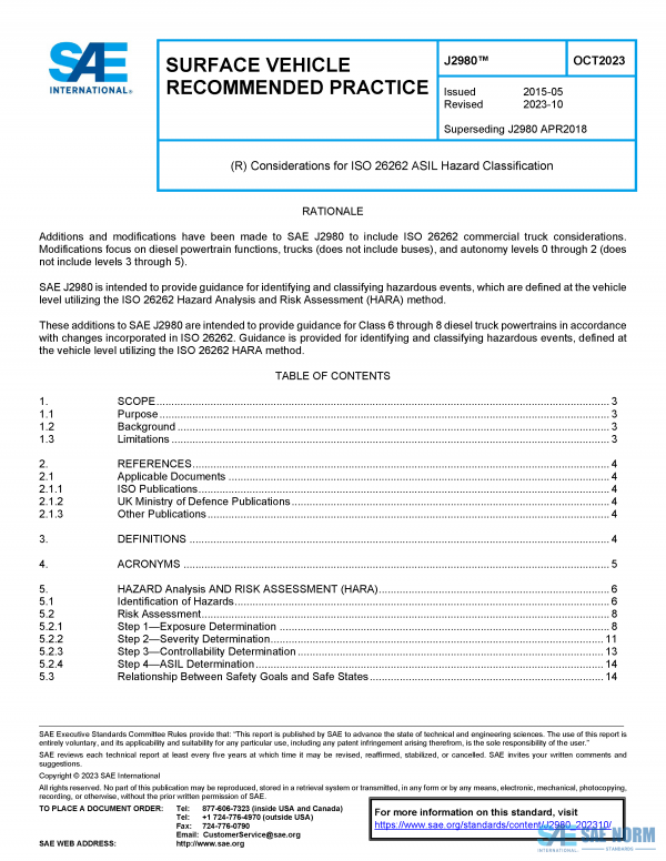 SAE J 2980 Series PDF