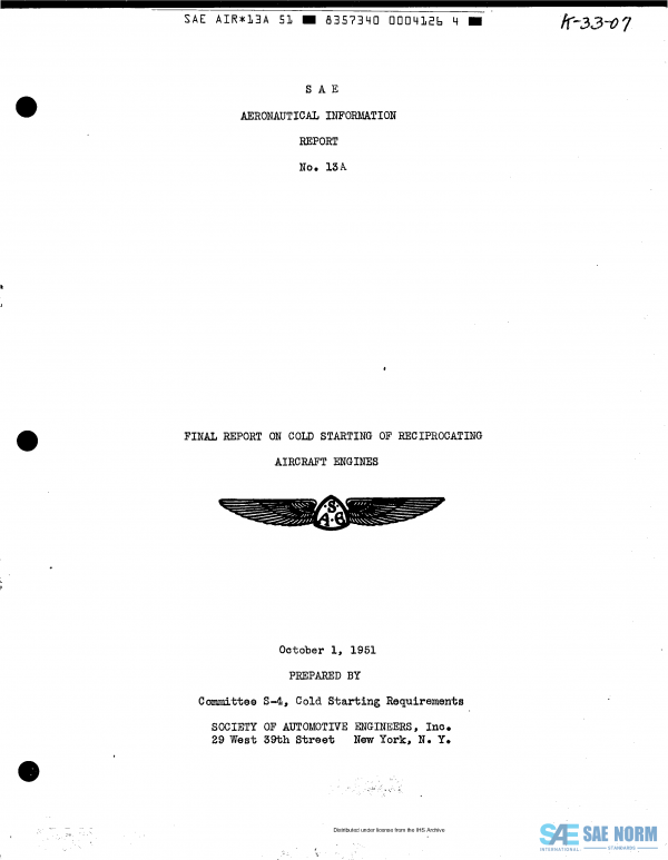 SAE AIR 13 Series PDF