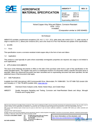 SAE AMS 4731 Series PDF