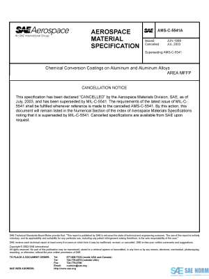 SAE AMSC 5541 Series PDF