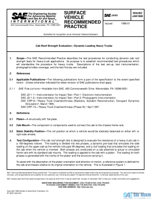SAE J 2423 Series PDF