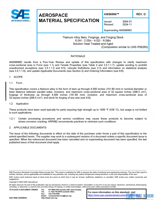 SAE AMS 6906 Series PDF