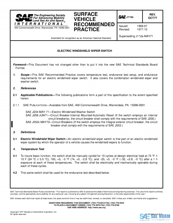 SAE J 112 Series PDF