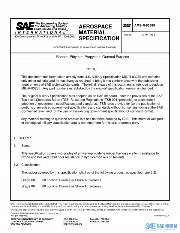 SAE AMSR 83285 Series PDF