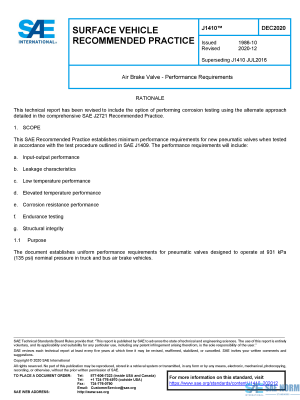 SAE J 1410 Series PDF
