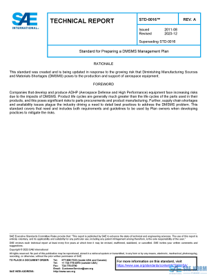 SAE STD 0016 Series PDF
