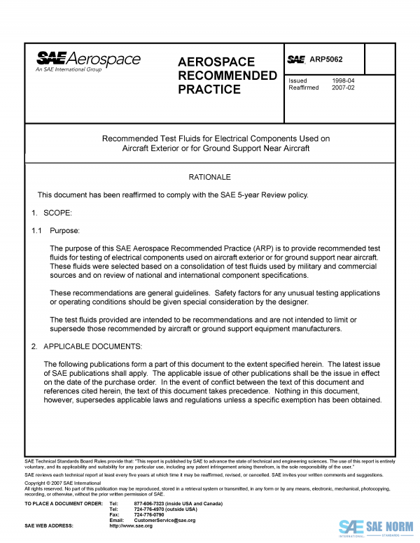 SAE ARP 5062 Series PDF