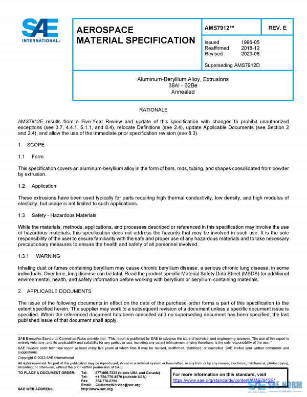 SAE AMS 7912 Series PDF