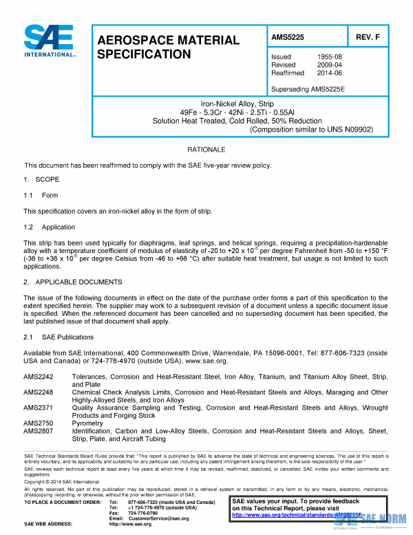 SAE AMS 5225 Series PDF