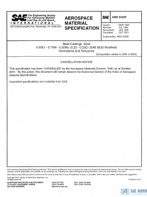 SAE AMS 5335 Series PDF