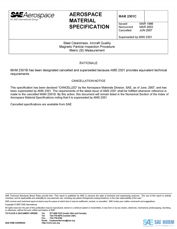 SAE MAM 2301 Series PDF