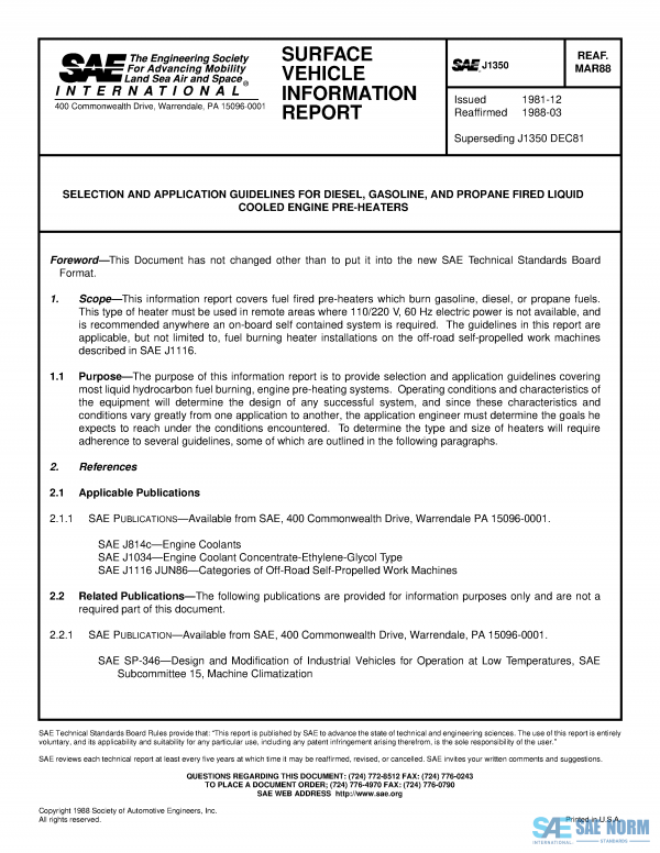 SAE J 1350 Series PDF