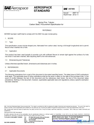 SAE AS 7205 Series PDF