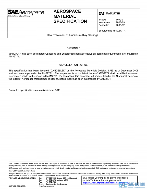 SAE MAM 2771 Series PDF