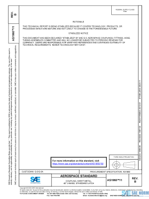 SAE AS 1960/1 Series PDF