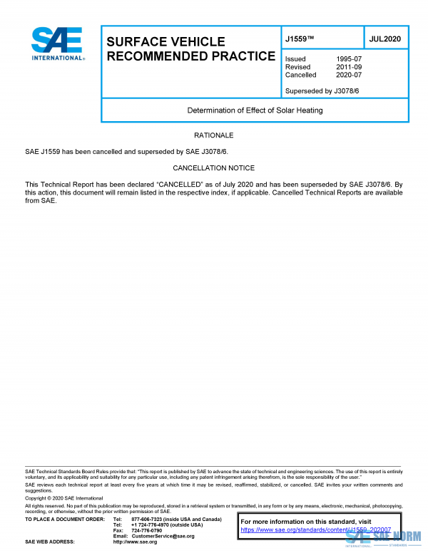 SAE J 1559 Series PDF