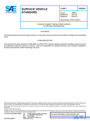 SAE J 1454 Series PDF