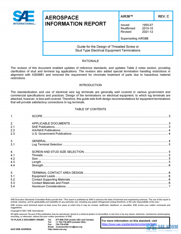 SAE AIR 38 Series PDF