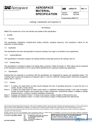 SAE AMS 2175 Series PDF
