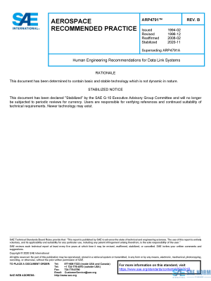 SAE ARP 4791 Series PDF