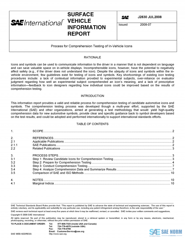 SAE J 2830 Series PDF