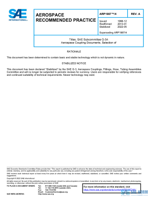 SAE ARP 1987/4 Series PDF