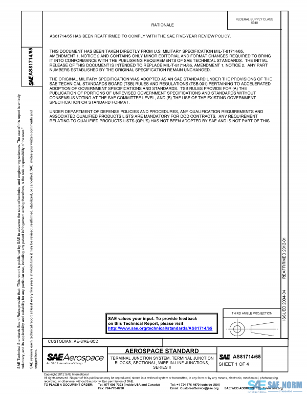 SAE AS 81714/65 Series PDF