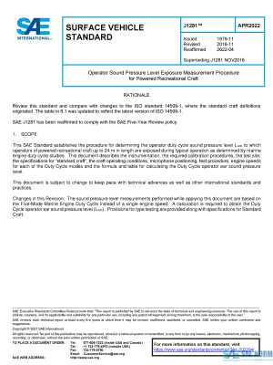 SAE J 1281 Series PDF