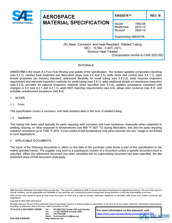 SAE AMS 5576 Series PDF