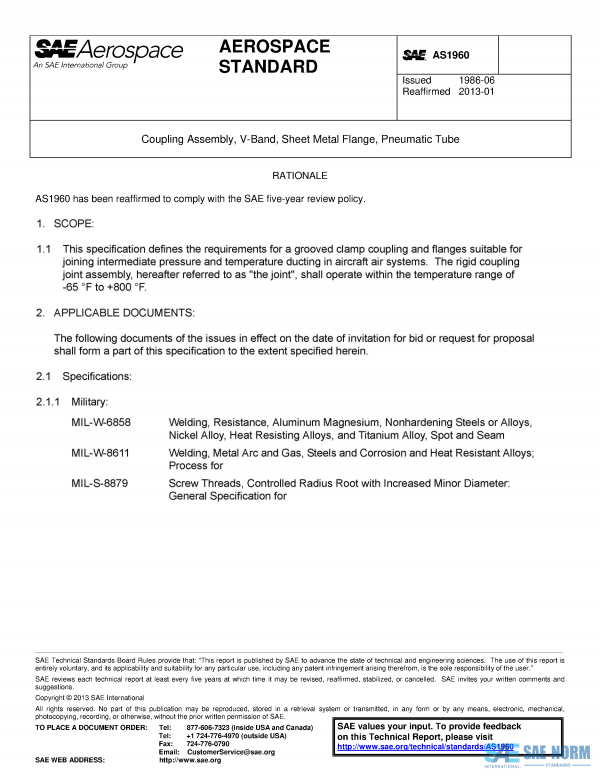SAE AS 1960 Series PDF