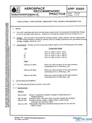 SAE ARP 899 Series PDF