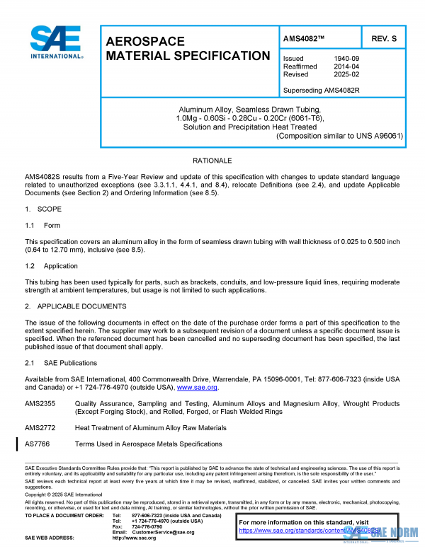 SAE AMS 4082 Series PDF