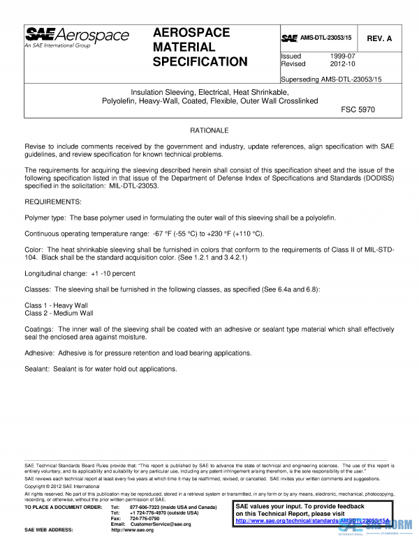 SAE AMSDTL 23053/15 Series PDF