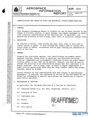 SAE AIR 1273 Series PDF