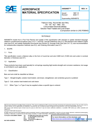 SAE AMS 4957 Series PDF