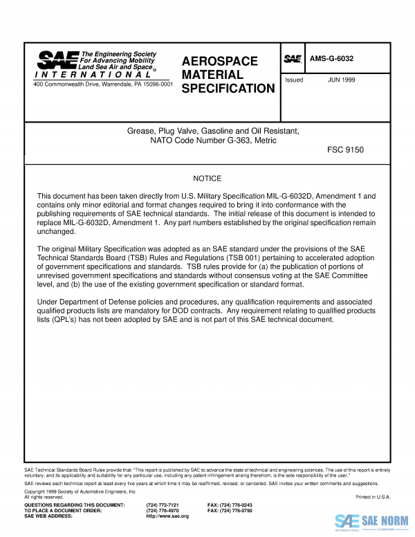 SAE AMSG 6032 Series PDF